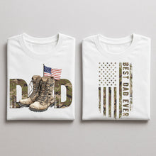 Load image into Gallery viewer, BEST DAD EVER ARMY- TSHIRT